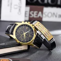 ست مدل 1600 ساعت مچی و دستبند مردانه سیتیزن CITIZEN 
