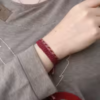 ست دستبند بیلی و ویلی زرشکیِ گوزن آبی