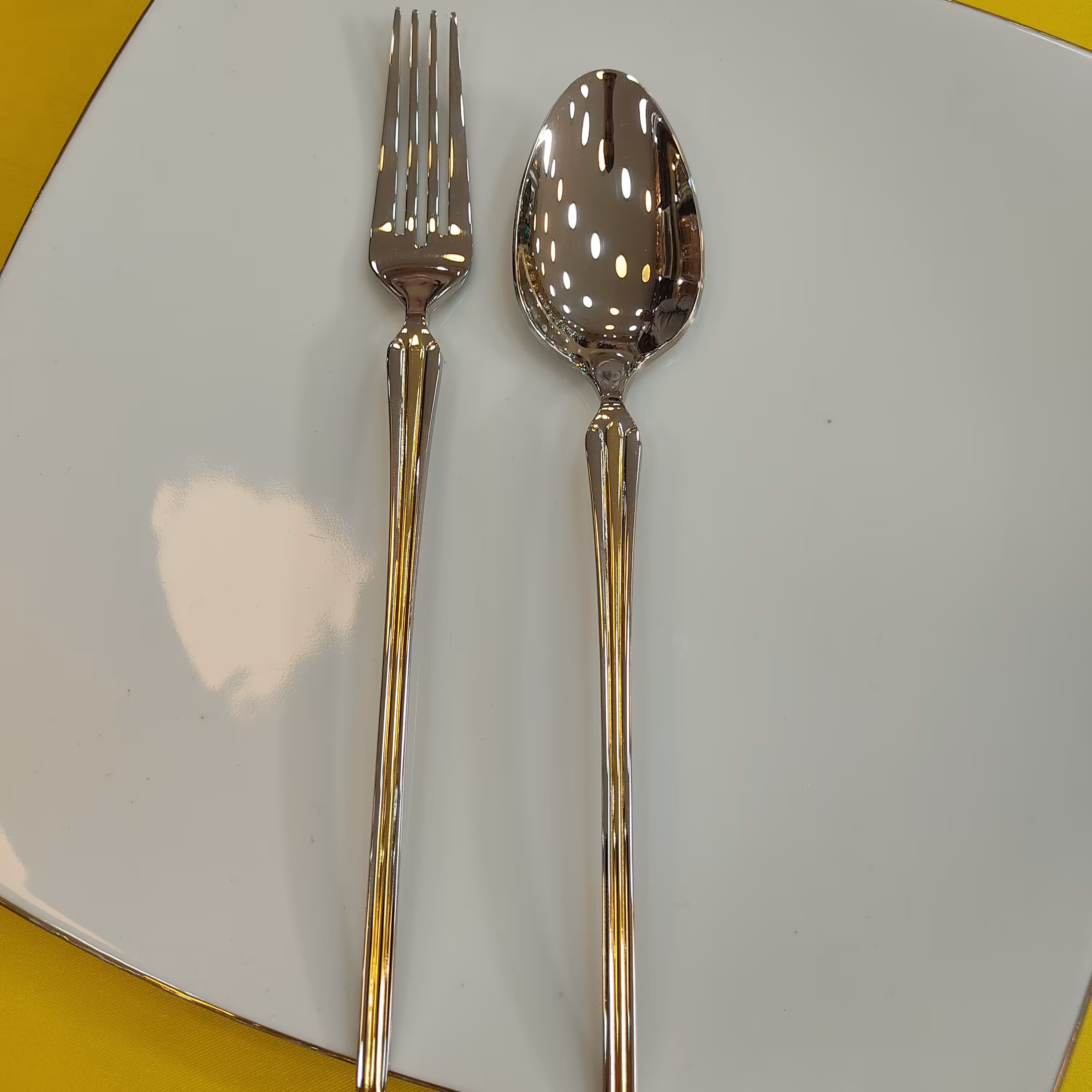 قاشق و چنگال طلایی 801