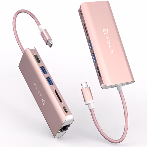 هاب ADAM ELEMENTS آدام اِلمِنتس مدل CASA Hub A01 USB 3.1 &amp; USB-C 6 in 1 رزگلد - Hiapple.ir