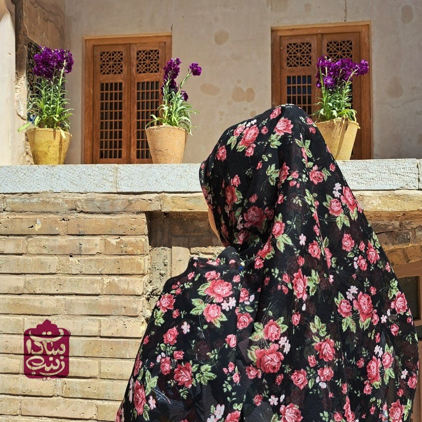 روسری حریر ژورژت خوشکل