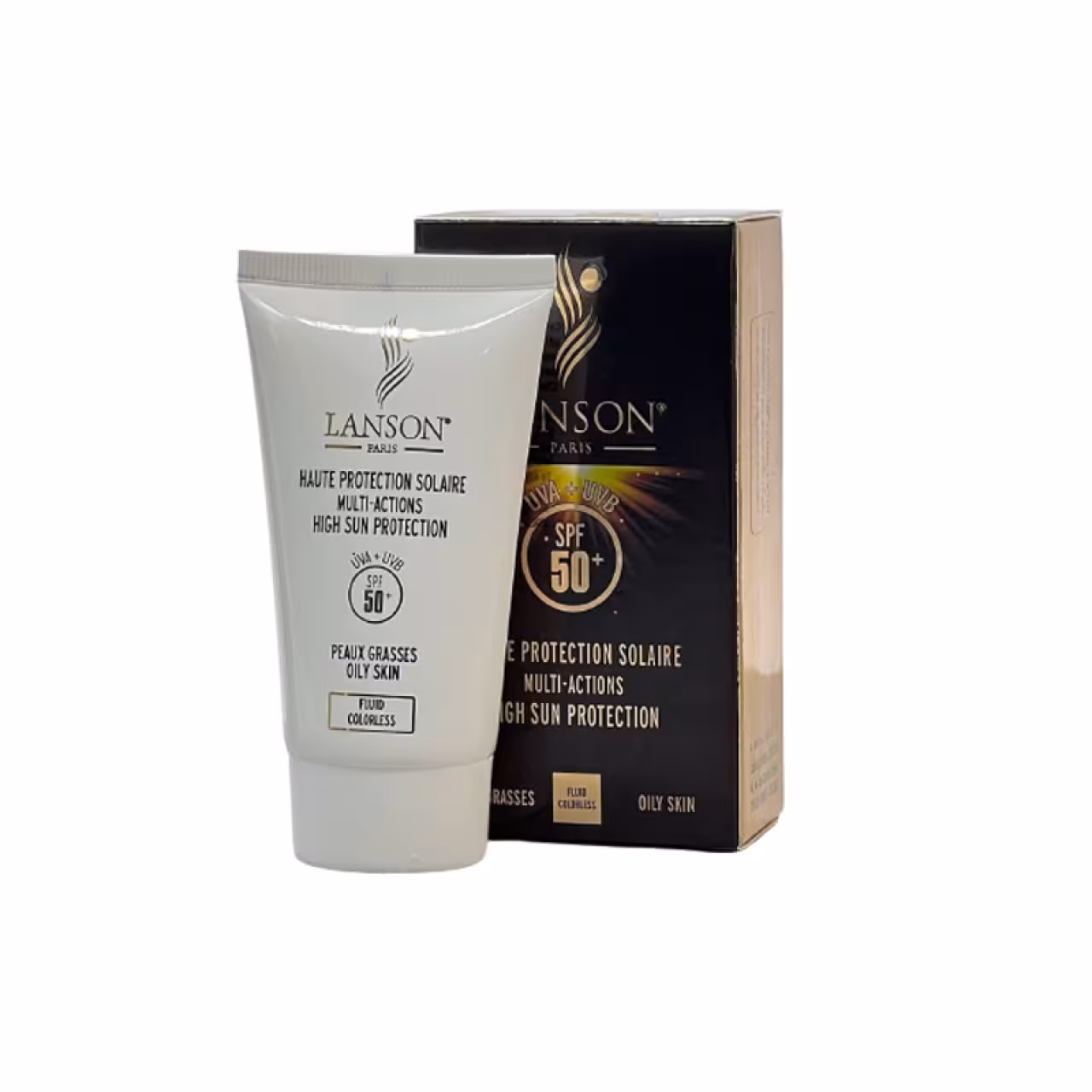 ضد آفتاب بدون رنگ لانسون spf 50 مدل FLUID COLORLESS