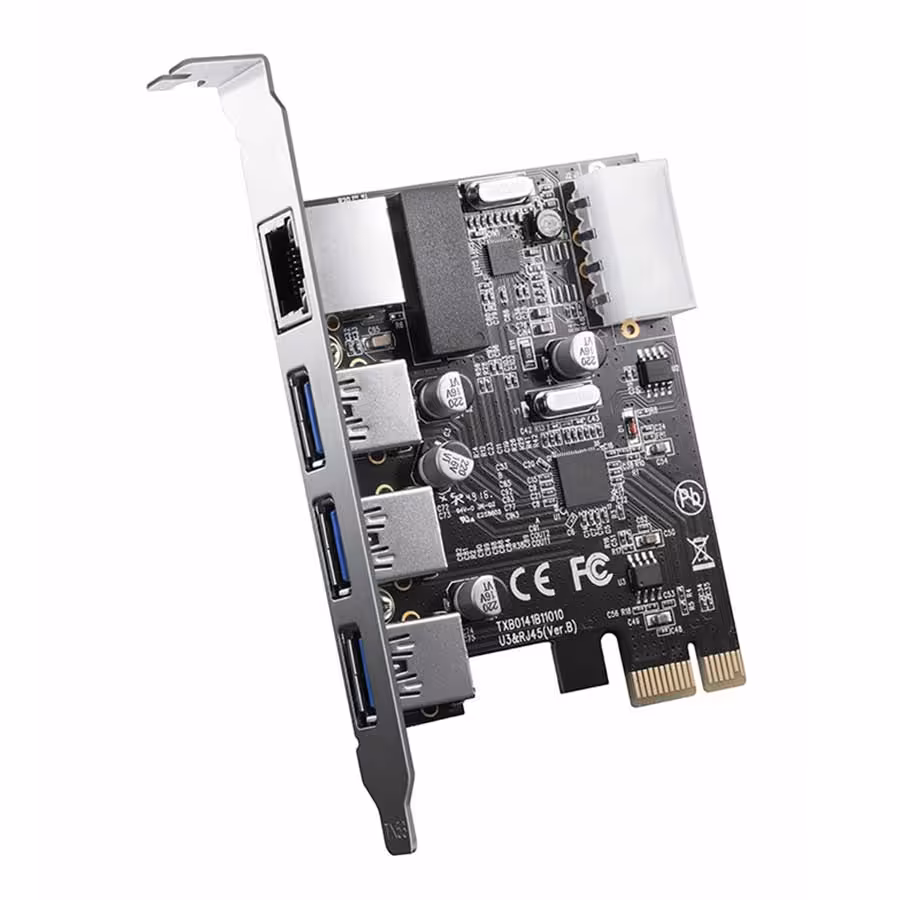 قیمت و خرید هاب USB و کارت شبکه اوریکو مدل PNU-3A1R | یاس ارتباط