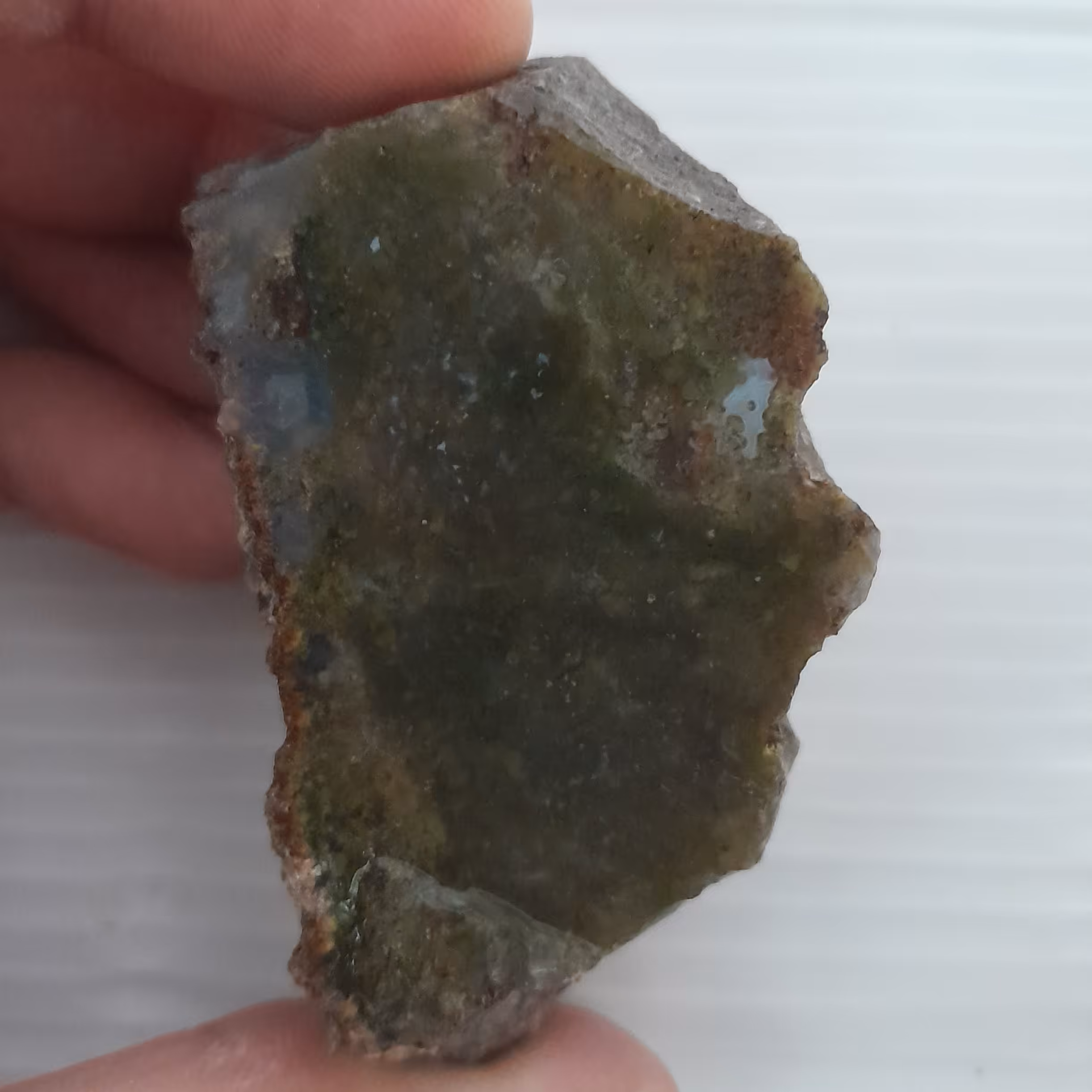  اسلایس عقیق خزه ای سبز کد 107