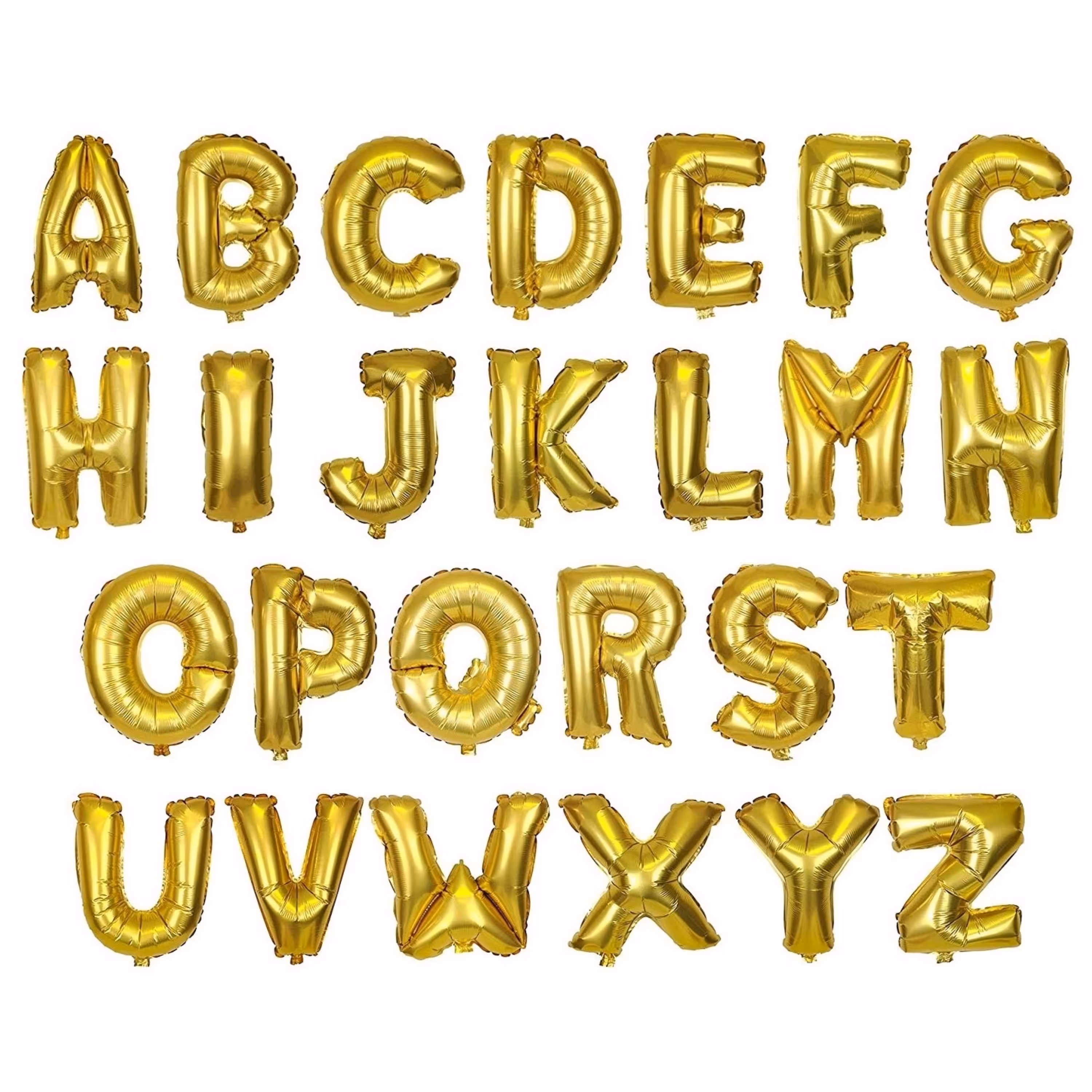 بادکنک فویلی حرف انگلیسی طلایی یک حرف 32 اینچ(استعلام حرف مورد نظر از قسمت گفتگو)