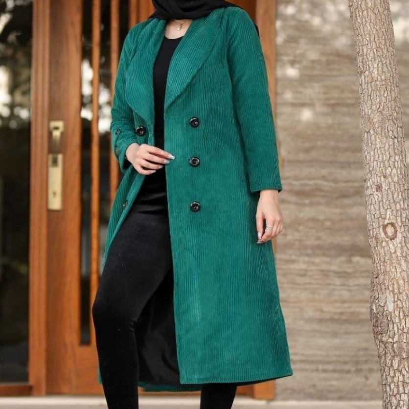 مانتو کبریتی بلند پاییزه