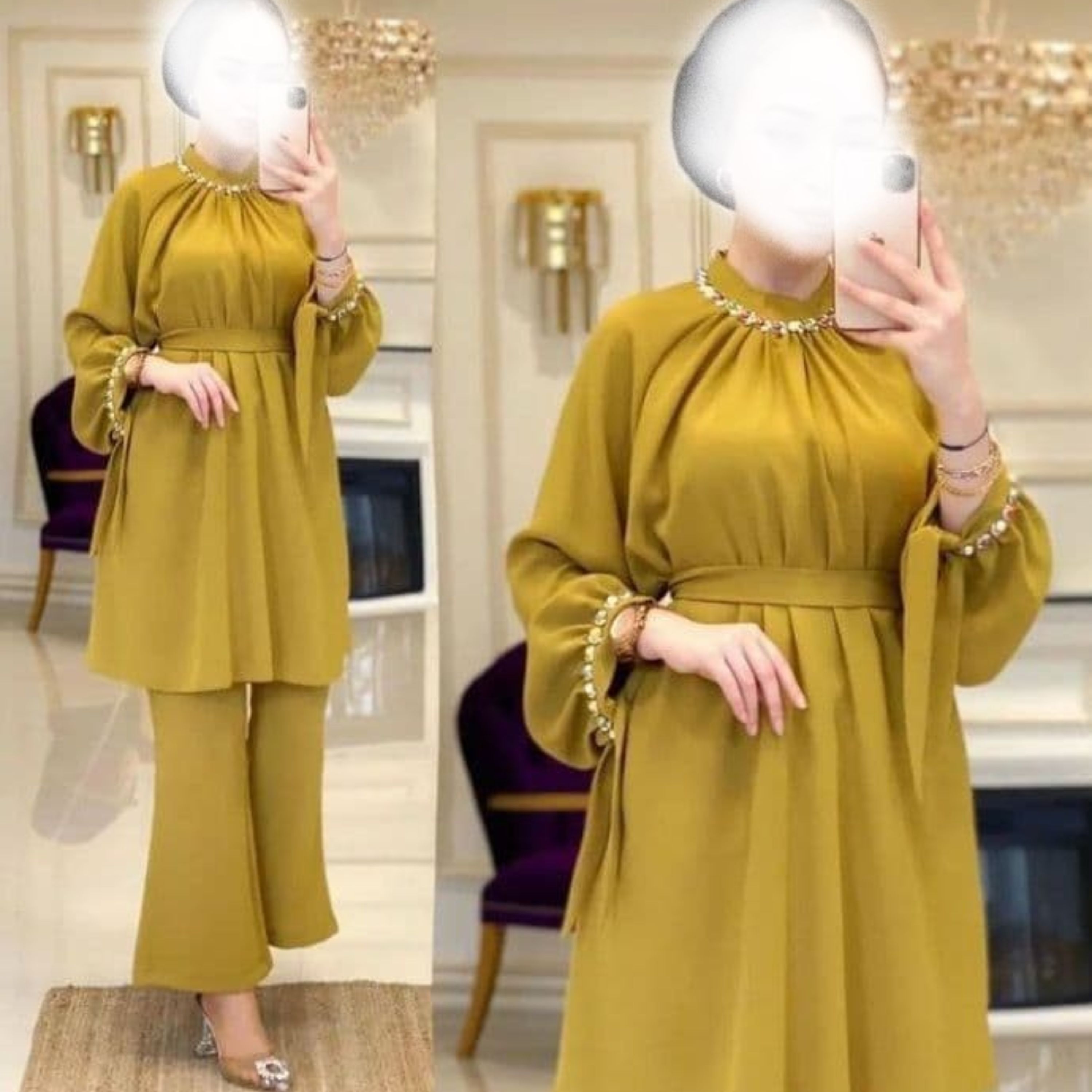 بمب عیدانه شومیز شلوار نگین دوزی