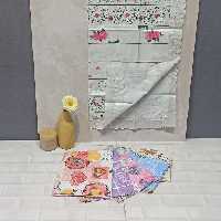 سفره 2 نفره یک رو دوردوزی شده  طرح های متنوع و جذاب جنس پلاستیک نرم قابل شستشو