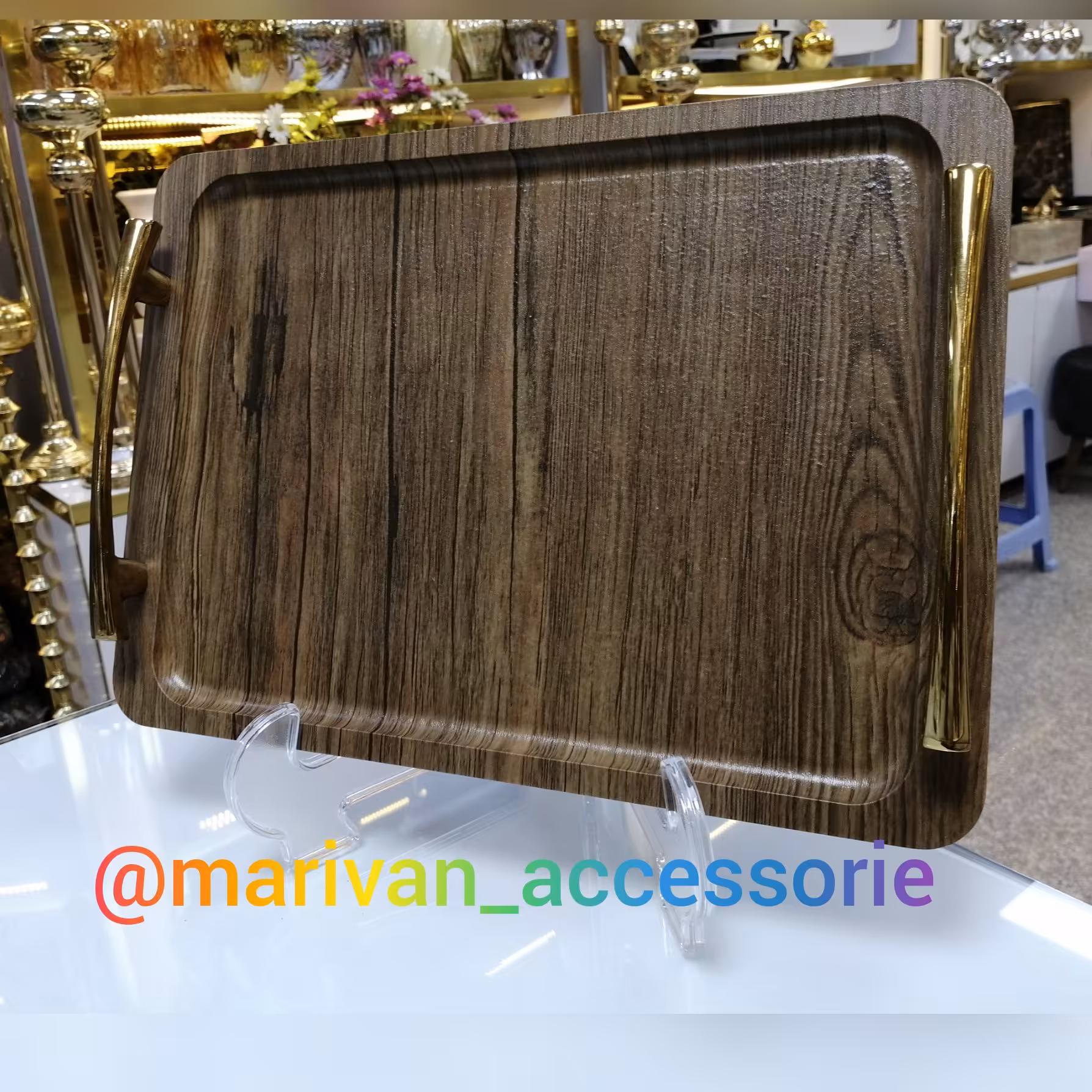 سینی چوبی مستطیل 