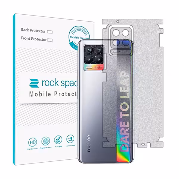 گلس محافظ پشت گوشی ریلمی 8 مدل نانو هیدروژل مات برند راک اسپیس کد 15183M