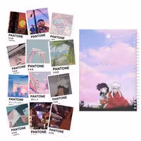 دفتر یادداشت باژیکان طرح انیمه پنتون 90s کد 20111761 به همراه برچسب مجموعه 12 عددی