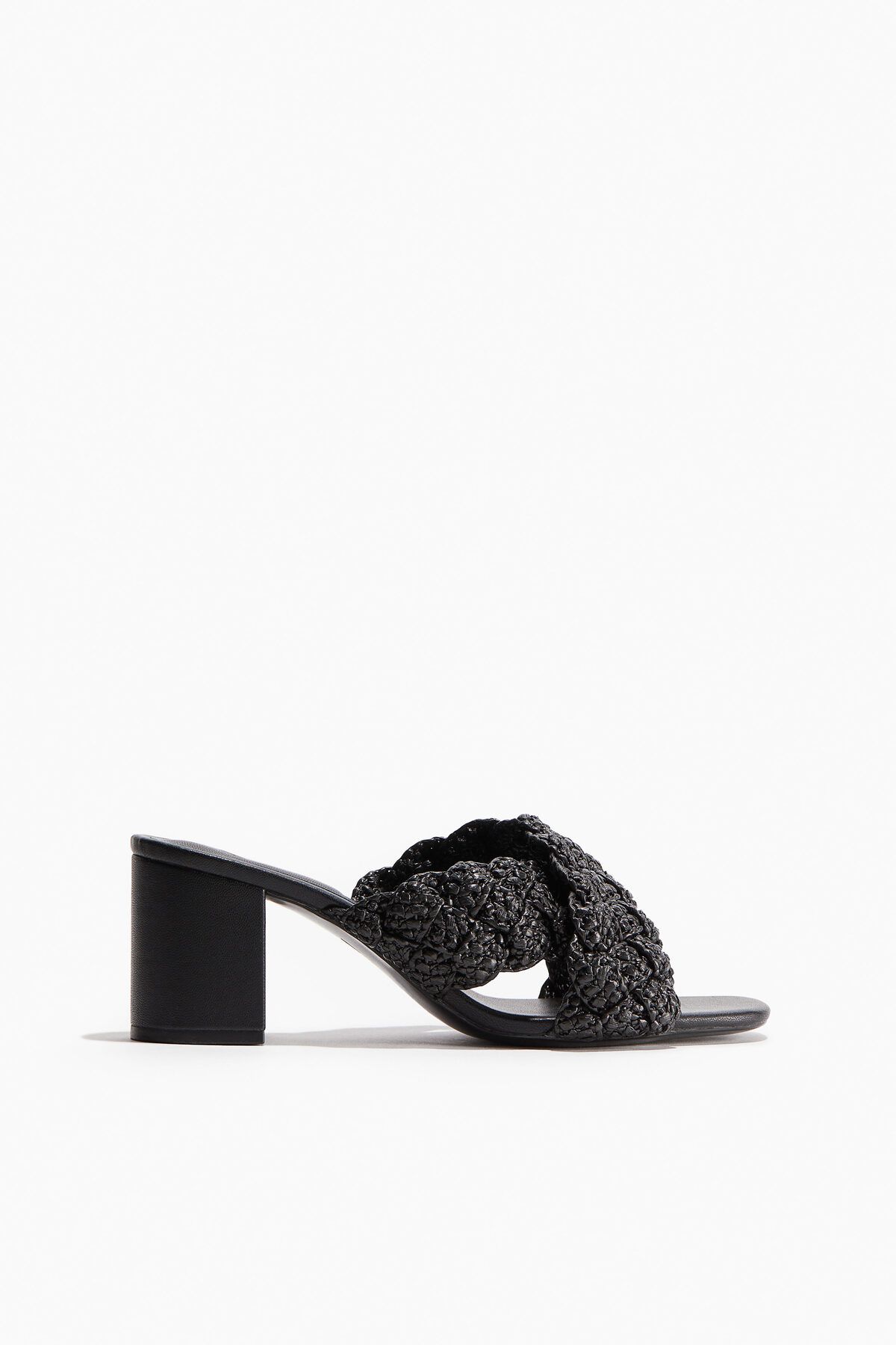 دمپایی مشکی زنانه سیاه صندل پاشنه H M اورجینال H&M