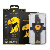 گلس گوشی اپل آیفون 13 Pro Max لیبرتی مدل شفاف 5946 (Clear) با شابلون