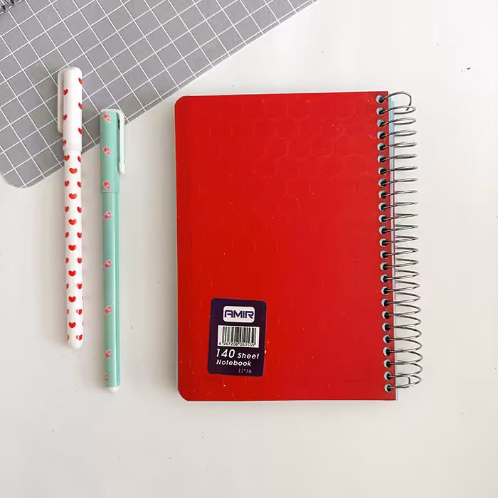 دفترچه 1/8 طلقی پربرگ امیر