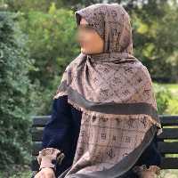 روسری موهردورو پاییزه طرح لویی ویتون رنگ نسکافه ای روسری پاییزه روسری لویی ویتون روسری گرم روسری شیک