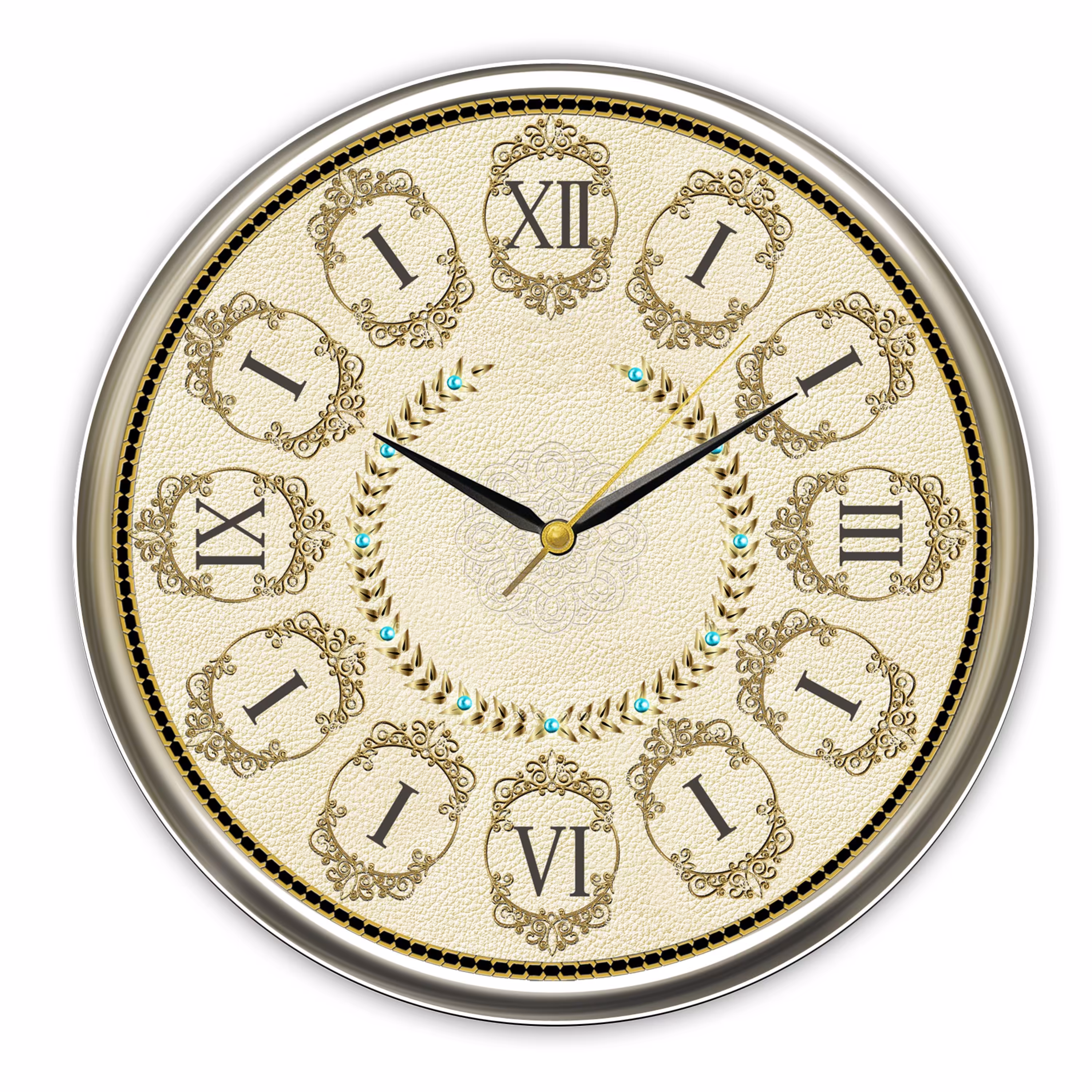 ساعت دیواری و رومیزی رینگ استیل کد 1033