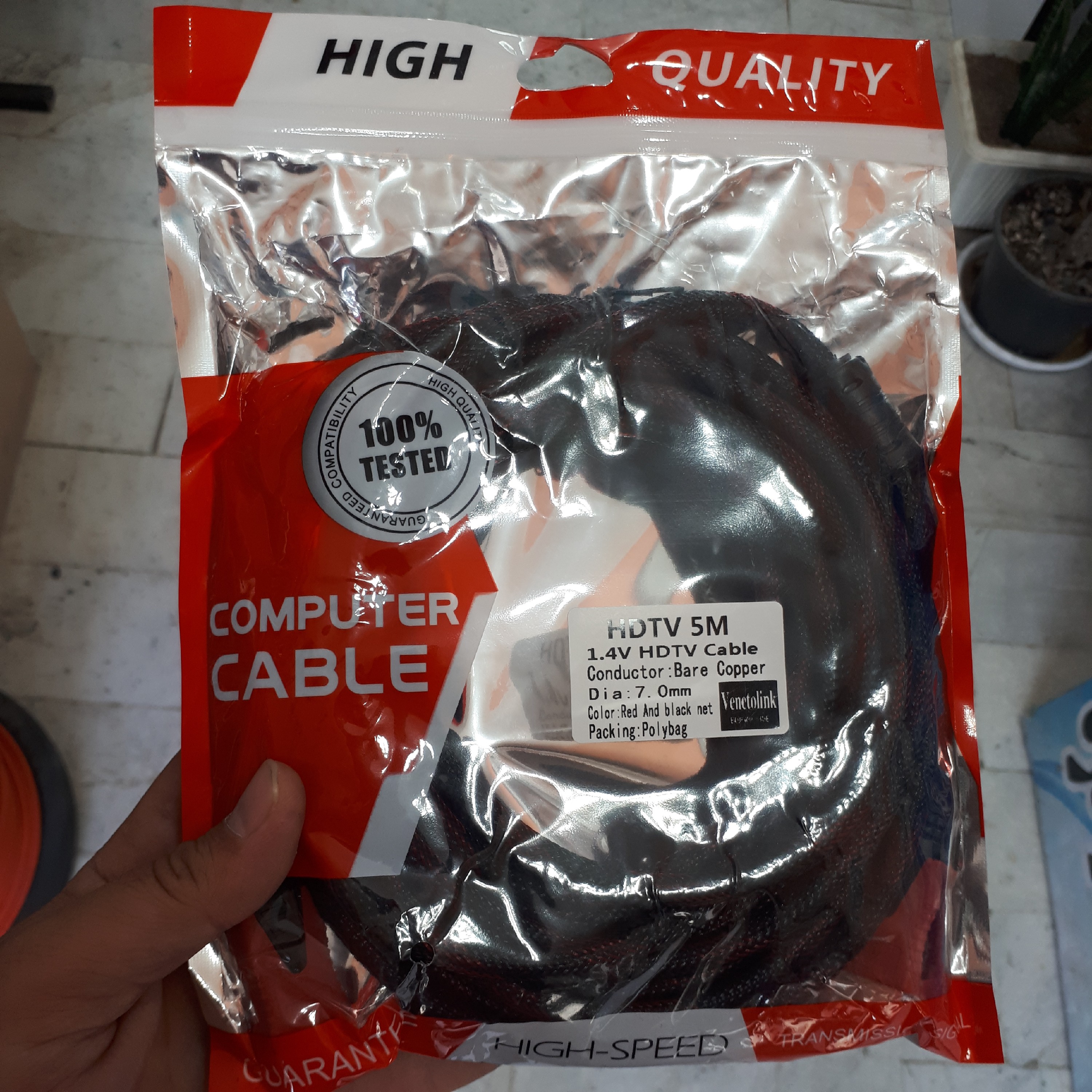 کابل 5 متری اچ دی ام ای HDMI کنفی