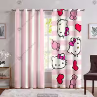 پرده دخترانه طرح کیتی PK-6295