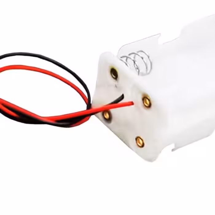 جا باتری نیم قلمی 2 تایی سفید