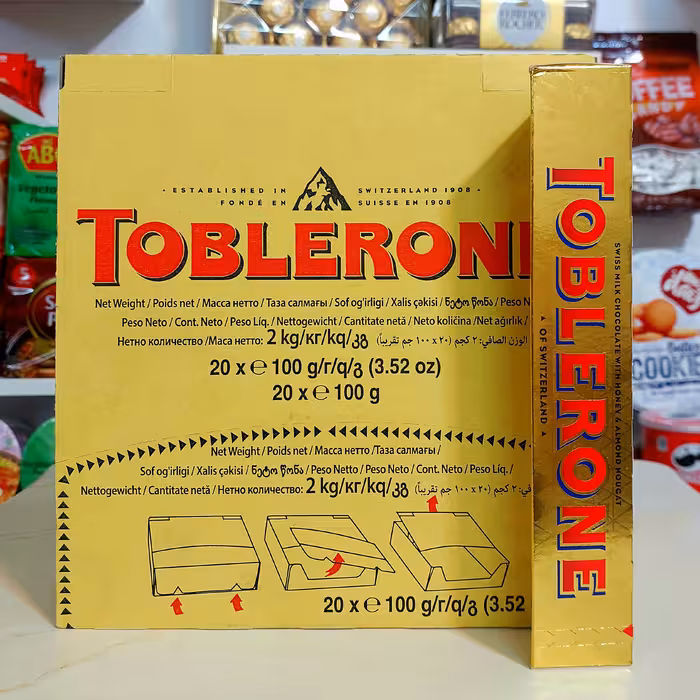 شکلات تابلرون زرد عسلی 100 گرم پک 1 عدد اصلی