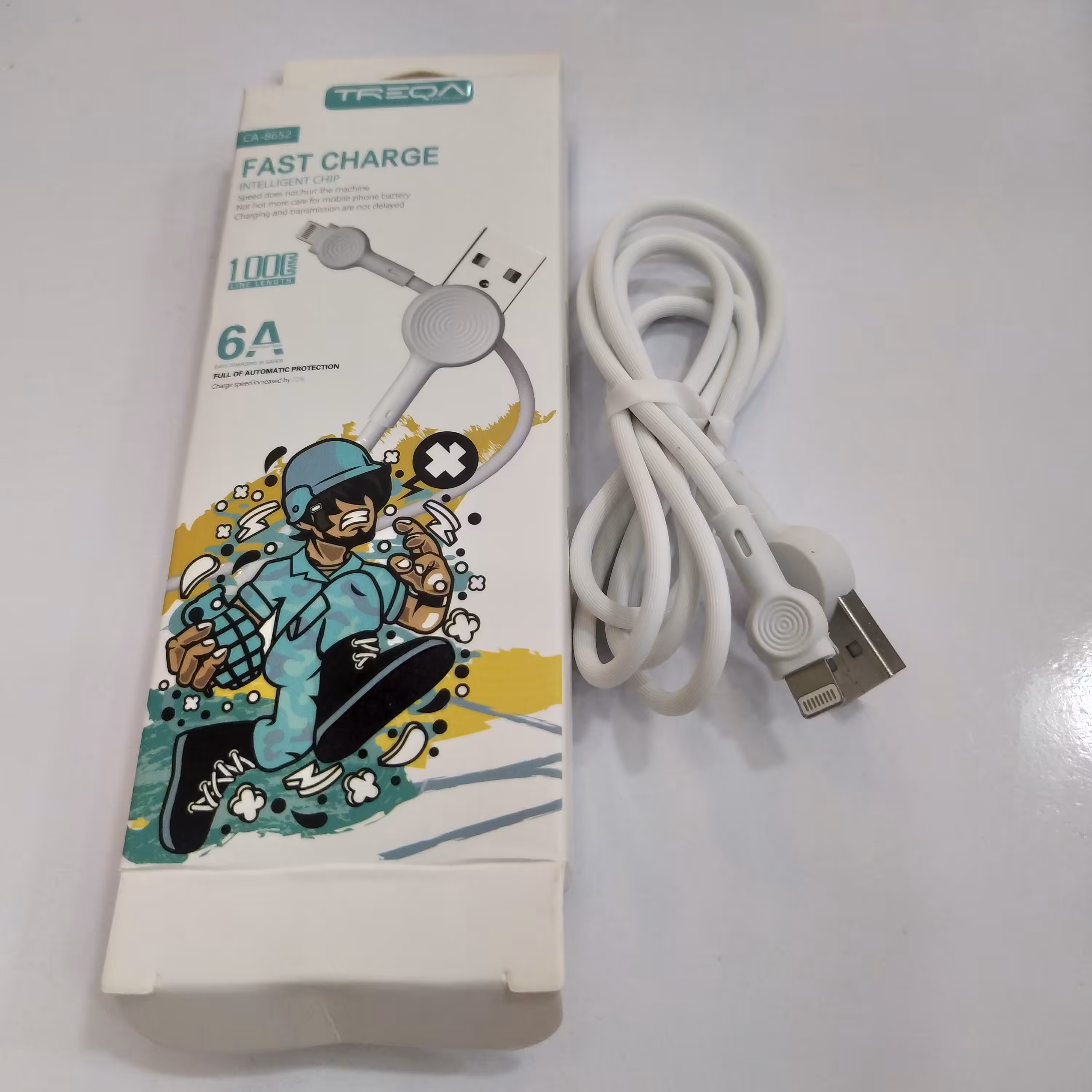 کابل تبدیل USB به لایتنینگ ترکا مدل CA-8652 طول 1 متر