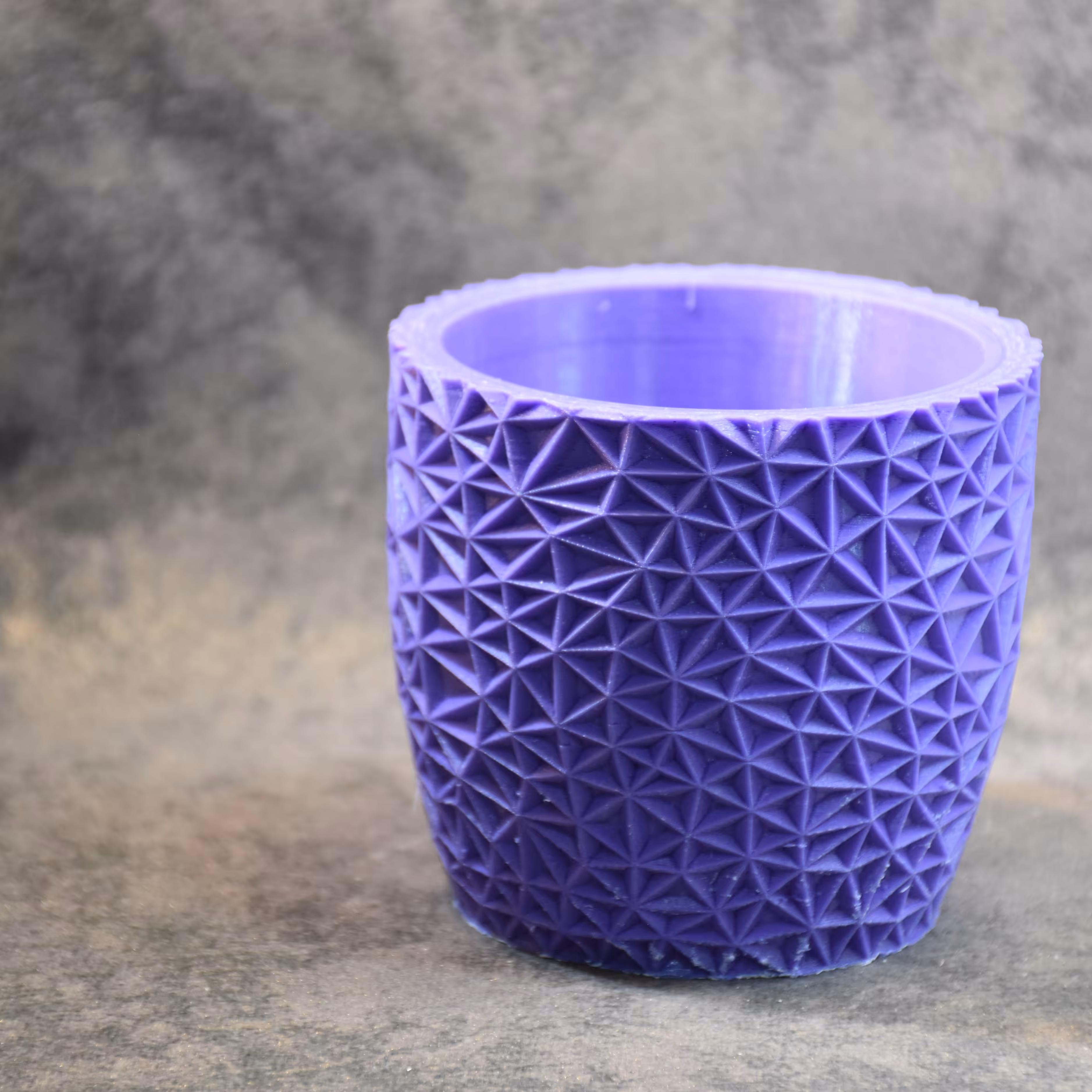 قالب سیلیکونی گلدان مثلث مثلثی 8