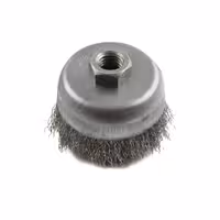 فرچه ( برس ) سیمی کاسه ای افشان 3 اینچ 7.5 سانتی متر استیل 316 ساب ایران ( کربلایی )