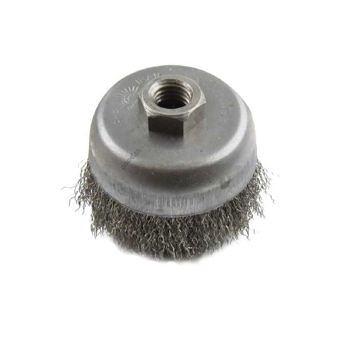 فرچه ( برس ) سیمی کاسه ای افشان 3 اینچ 7.5 سانتی متر استیل 316 ساب ایران ( کربلایی )