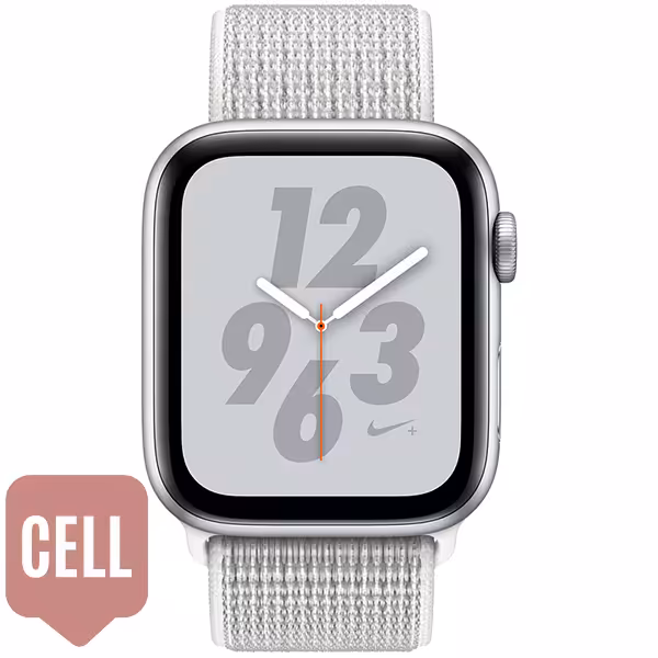 سری 4 نایکی زنانه 40 میلیمتری Silver Aluminum Case Summit White Nike Sport Loop - Hiapple.ir