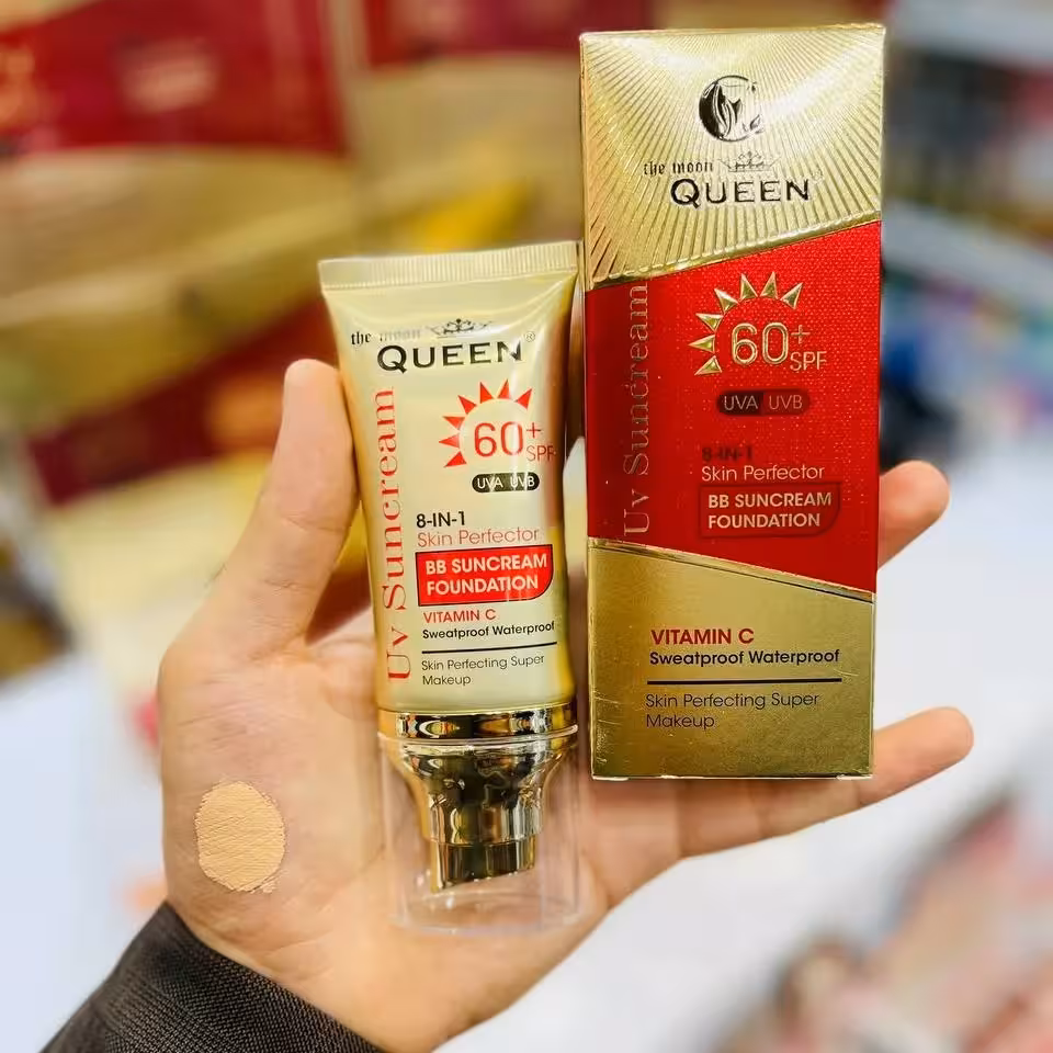 ضد آفتاب رنگی کویین SPF60 اکستریم اورجینال Queen Cream Extreme SPF60 Cream