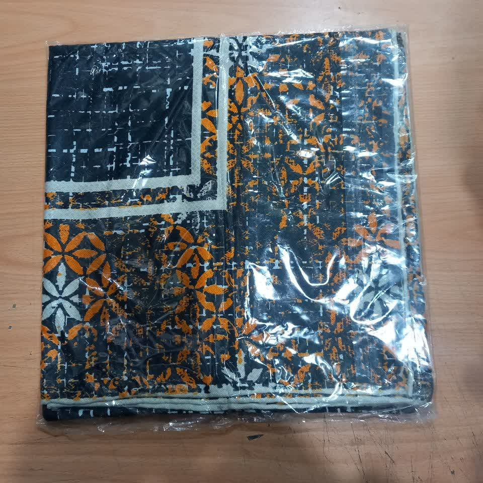روسری دور دست دوز قواره 140 رنگ تیره کیفیت عالی