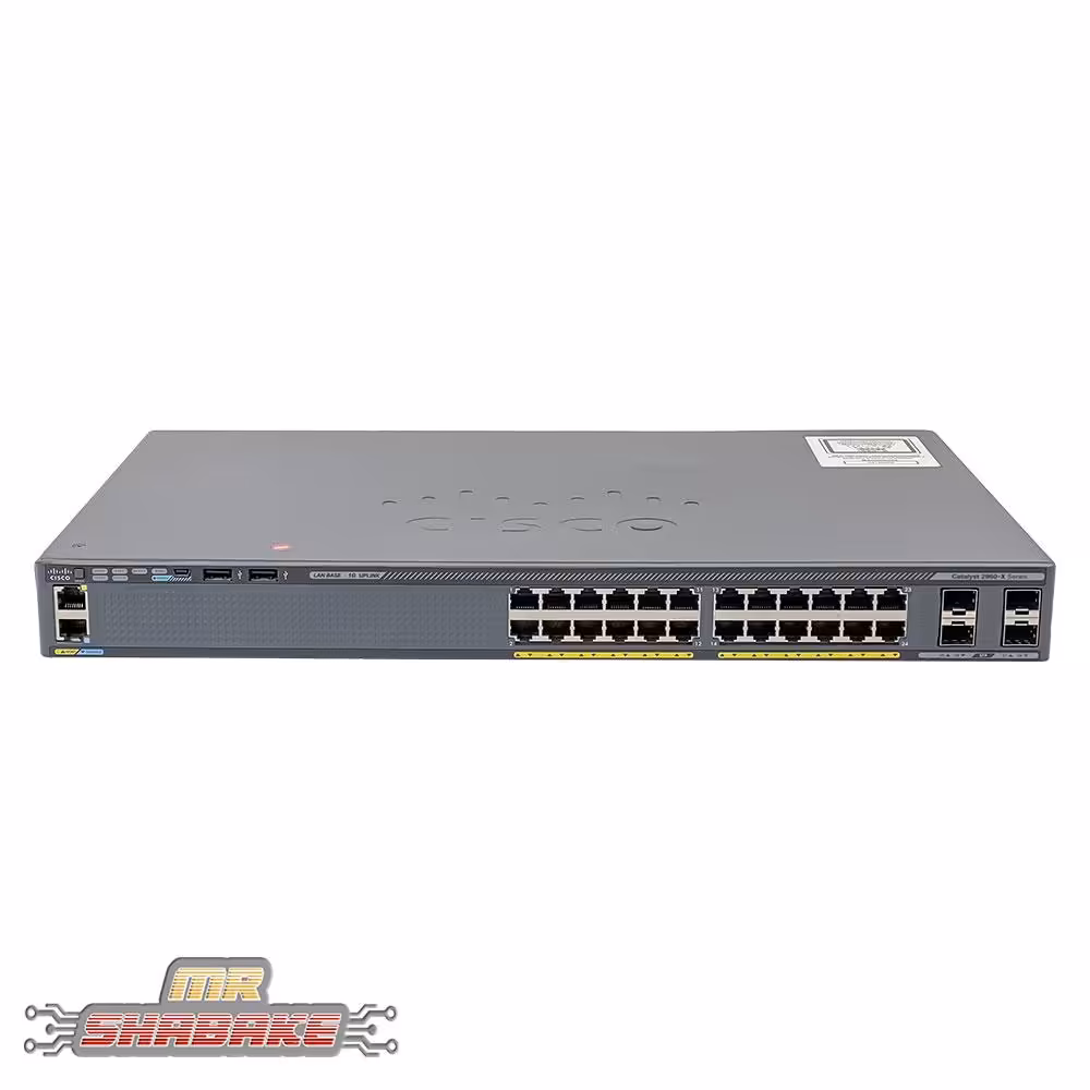 قیمت و خرید سوئیچ سیسکو WS-C2960X-24PS-L | مستر شبکه