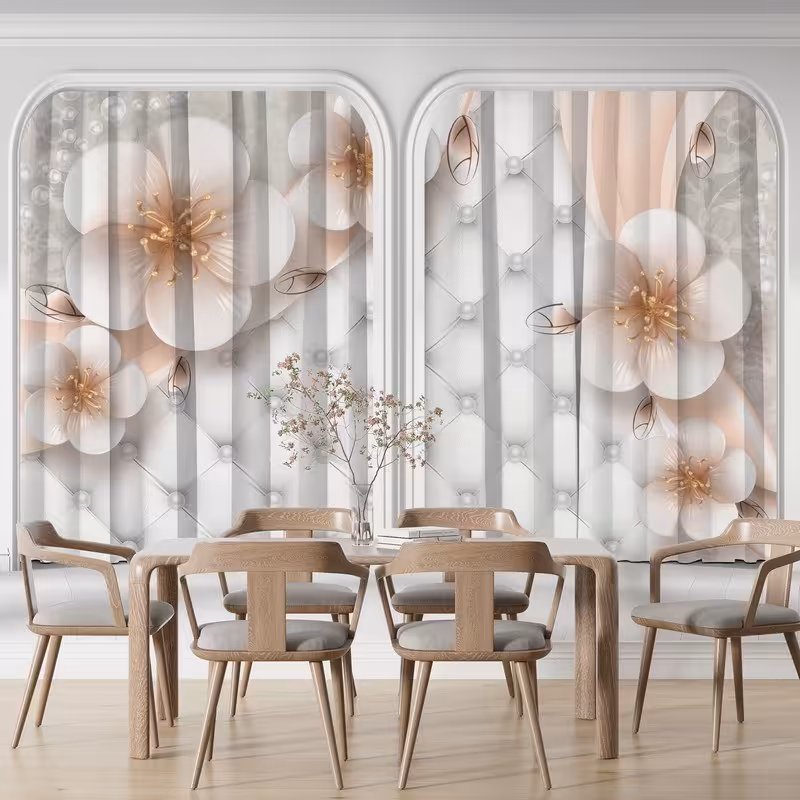 پرده پانچی هازان سه بعدی سایز 140 در 280 کد 3063