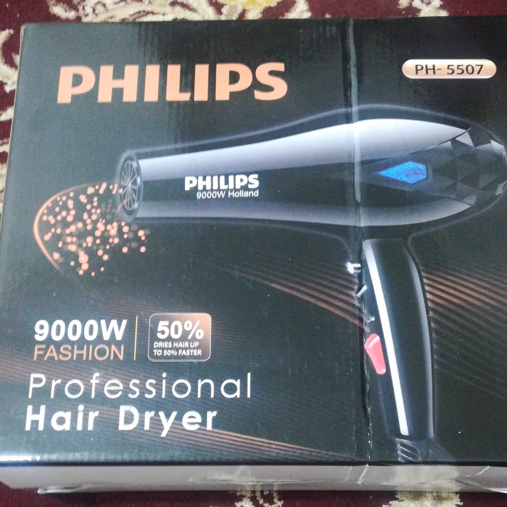 سشوار 9000 وات فیلیپس خانگی وسالنی باکیفیت PHILIPS