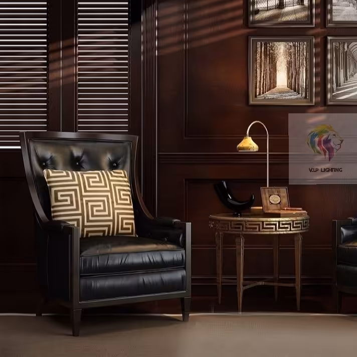 چراغ مطالعه و رومیزی مدرن چوب روسی