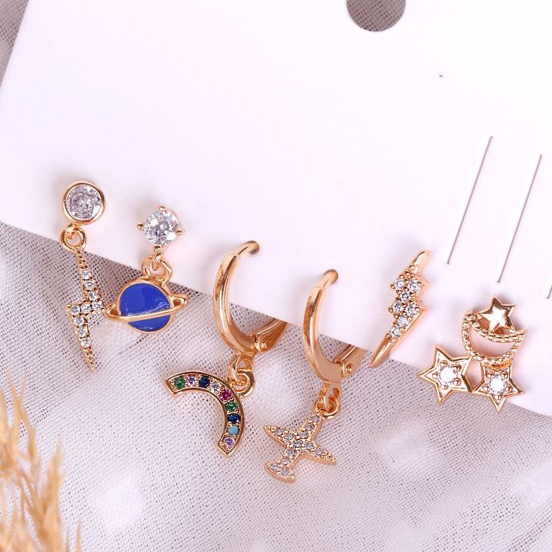 گوشواره پک کد2 در طرح های مختلف رنگ ثابت