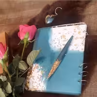 دفترچه رزینی(100برگ،حلقه آسان بازشو)،اندازه بزرگ(A5)