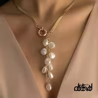گردنبند باروک زنانه با زنجیر استیل مارس