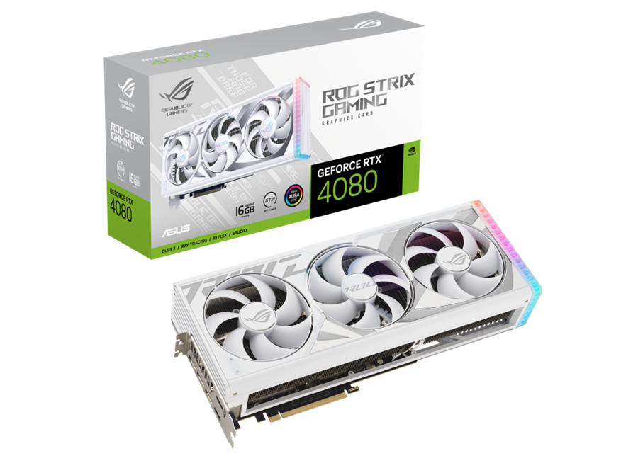 کارت گرافیک ایسوس ROG Strix GeForce RTX™ 4080 White Edition با حافظه 16 گیگابایت