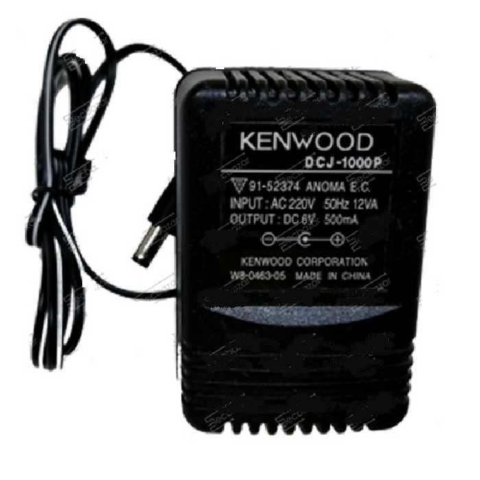 آداپتور ترانسی 6 ولت 500 میلی آمپر KENWOOD Adapter 6V 500mA