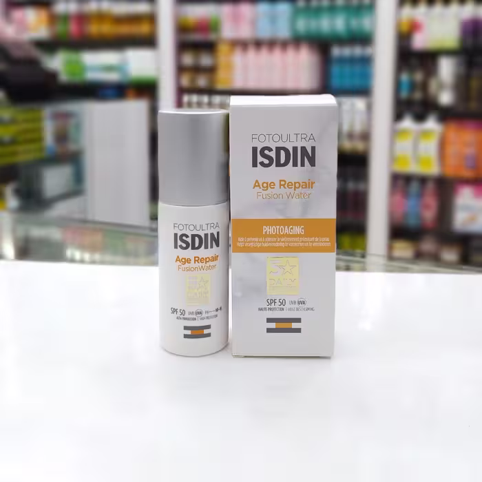 ضد آفتاب بی رنگ ایج رپیر ایزدین  age repair ISDIN ، حجم 50 میل