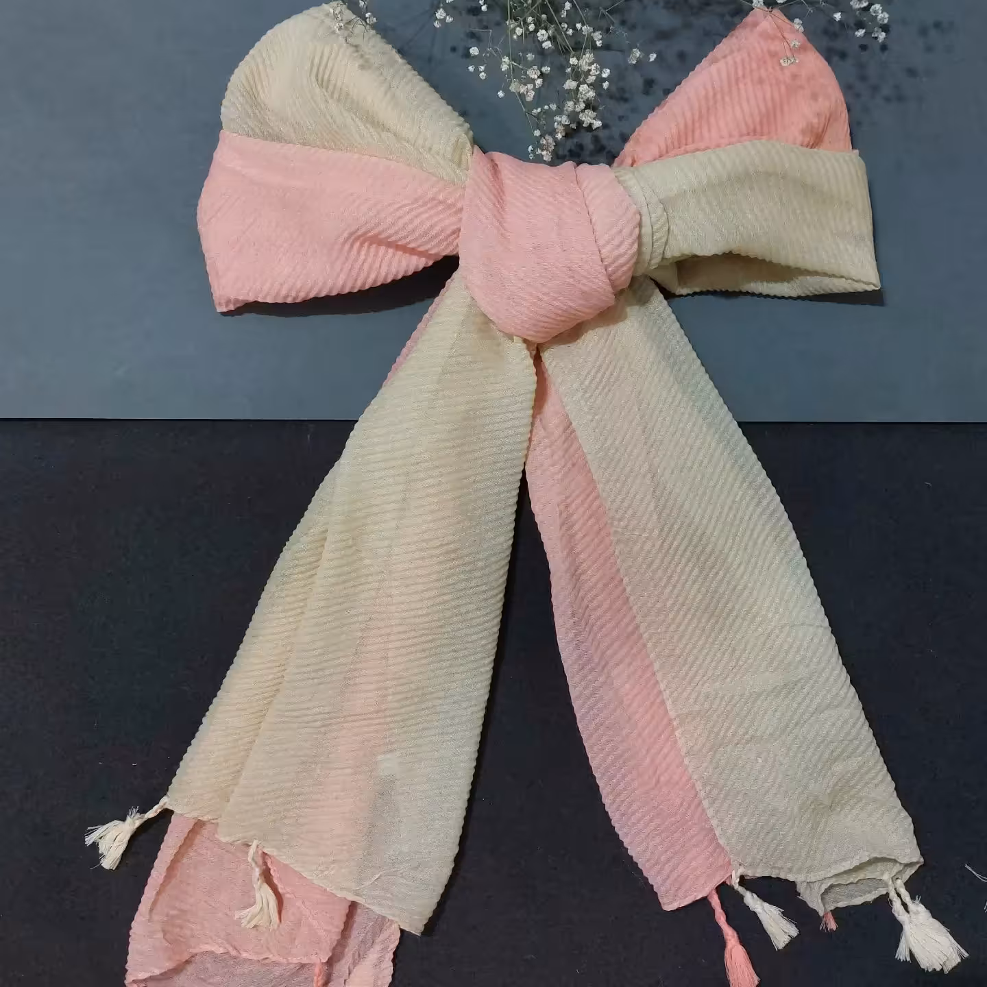 شال پلیسه منگوله دار ارسال رایگان