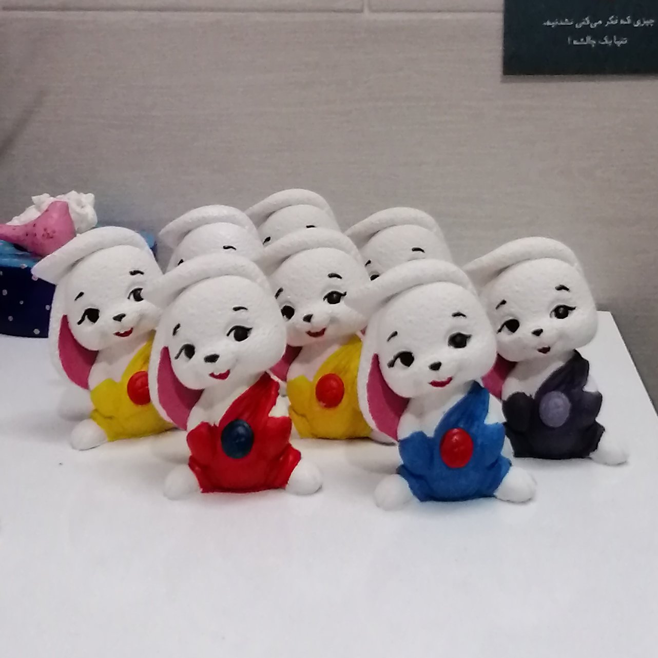 خرگوش بسته 10 تایی، مجسمه، عروسک، سال 1402،سفره هفت سین