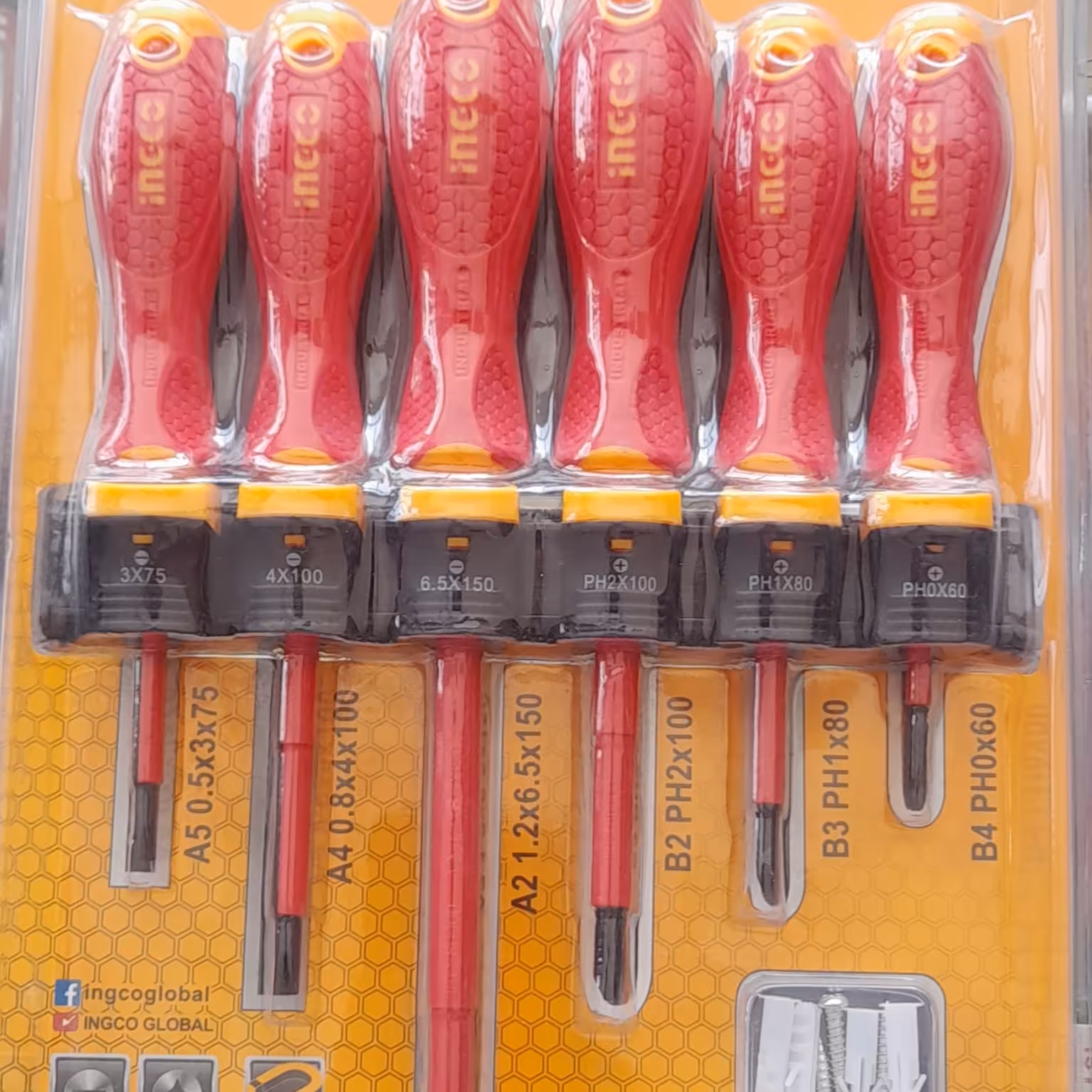 پک پیچ گوشتی عایق ingco