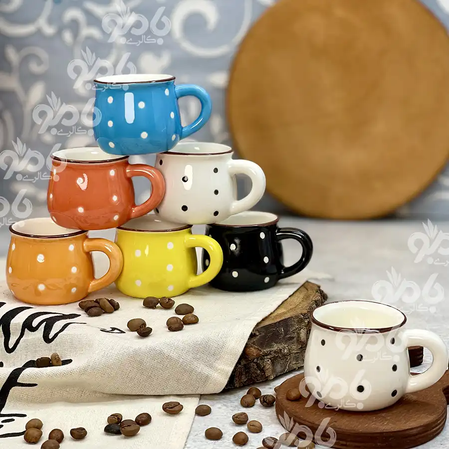 شات خالدار رنگی تپل سرامیکی
