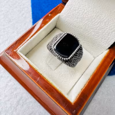 انگشتر نقره مردانه