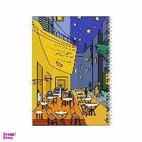 دفتر مشق 100 برگ بامبیلیپ طرح آنالیز کافه در شب ونگوگ کد 0264514