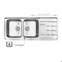 سینک کن مدل 8022 P توکار

