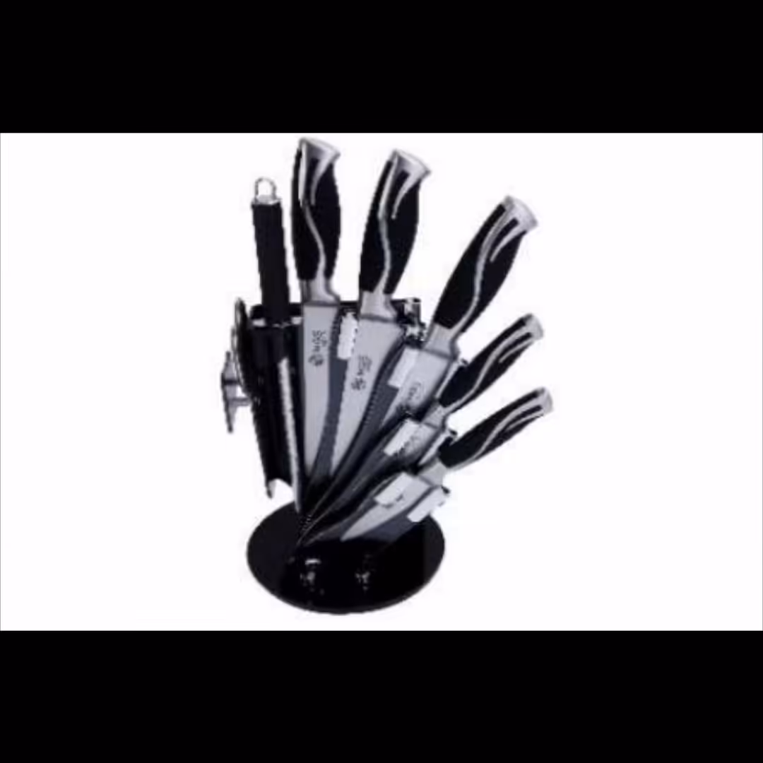 سرویس کارد آشپزخانه 9 پارچه کد 9019B