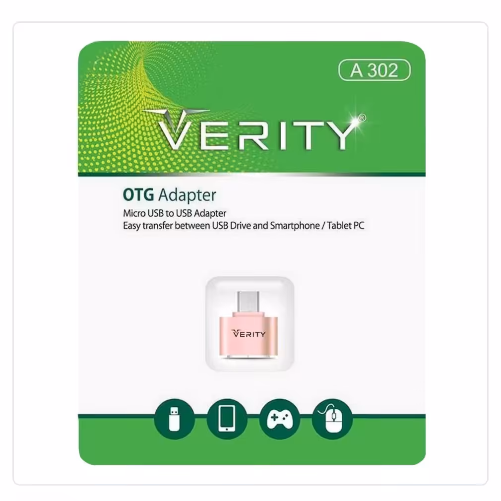 تبدیل OTG اندرویدی Verity مدل A302 - رزگلد
